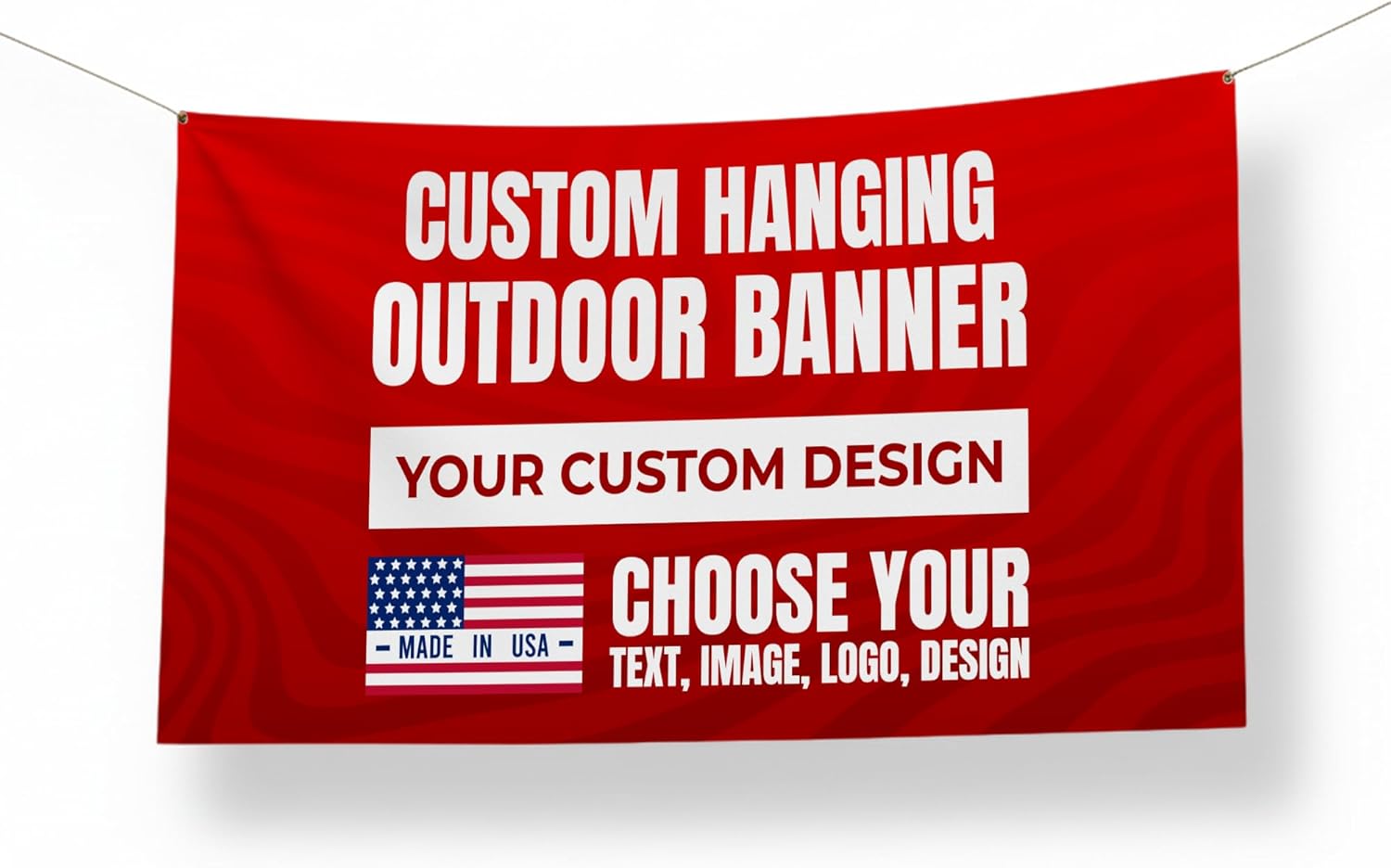 Custom Large Banner by BCB Print | Personalized Polyester Wall Hanging Banner for Outdoor Use | Add Your Image, Text, or Logo for Business, Birthdays, Graduations & Events | Made in USA | HD Print.