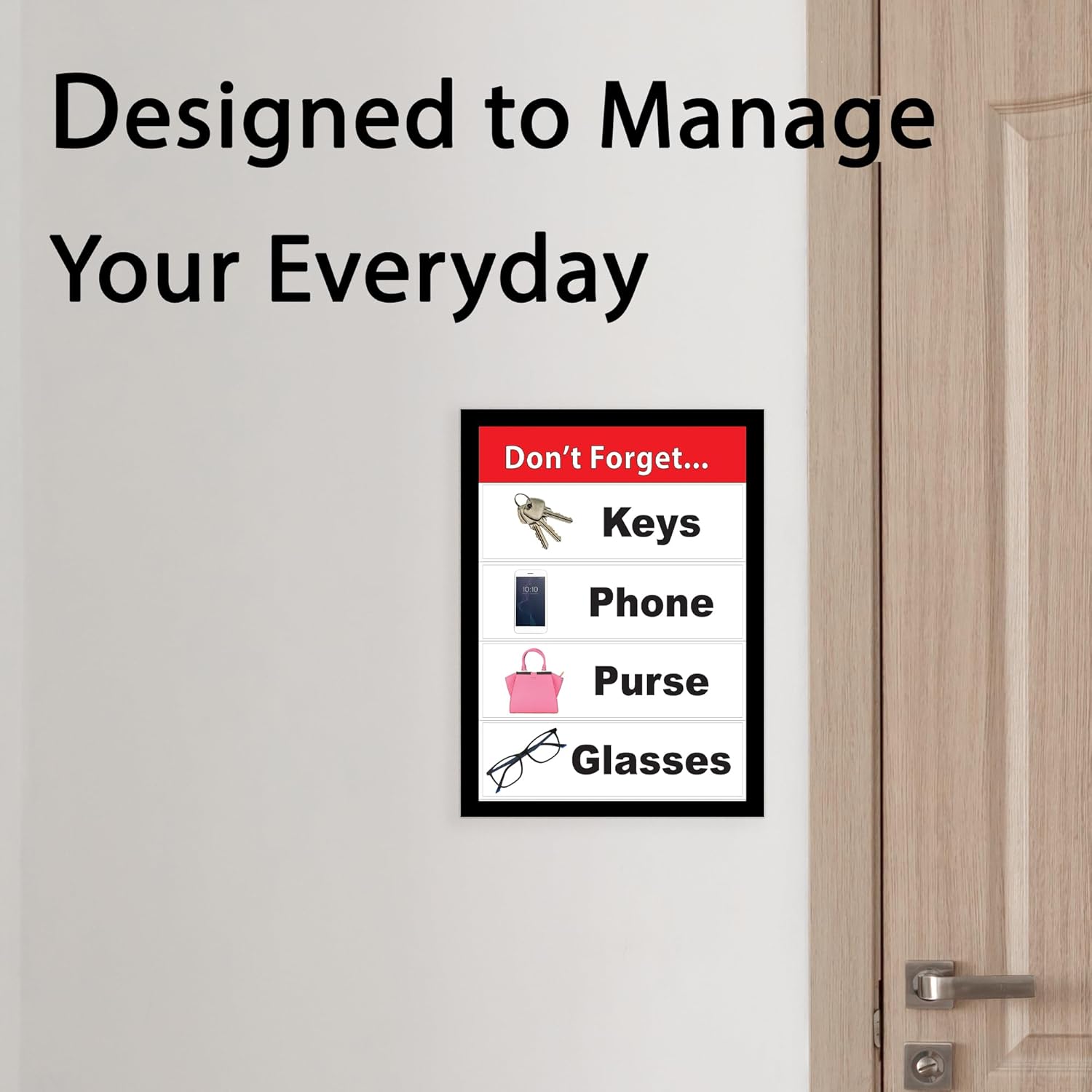 Reminder Organization Board for Seniors – Daily Task & Memory Aid – Dementia and Alzheimer’s Reminder Tool – Visual Organizer with 20 Cards for Routines & Personalized Prompts