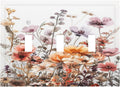 Boho Nursery Wildflower Flora Vintage Flower Decorative Switch Plates 3 Gang Wall Plate Triple Toggle Light Switch Cover Faceplate Electrical Wall Panels for Bedroom Living Room Decor