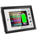 500A Battery Monitor with Shunt 0~420V 500A with Buzzer Alarm and Data Storage Batteries Monitor IPS Color Screen for 0~420V Any Battery and DC Power with 3m Type-C Data Cable Temperature Probe
