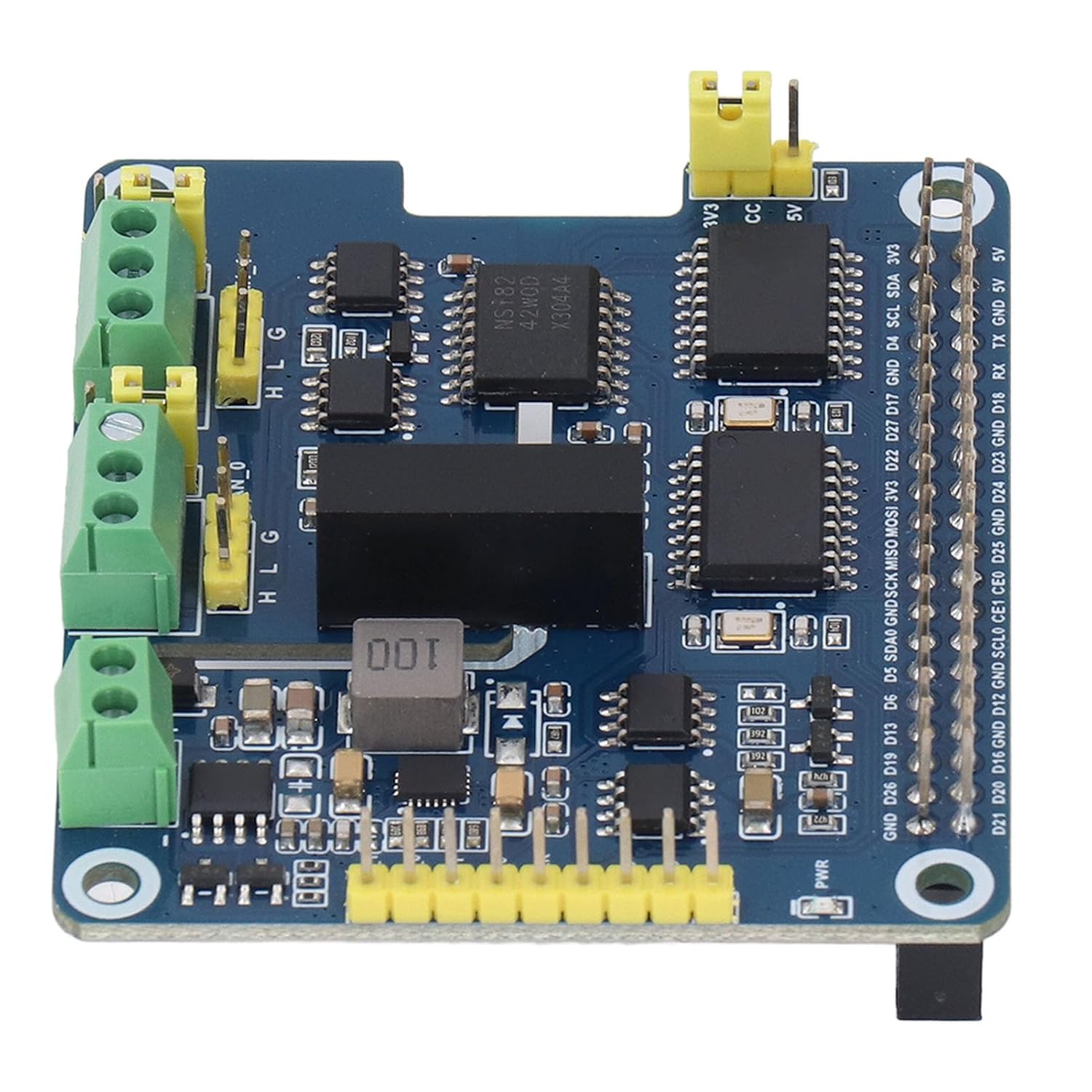 Generic CAN Bus Expansion Board, Dual Chip Stackable 2-Channel CAN Interface Communication 2 Channel Isolated Expansion Module Board for Pi WH 2B 3B 3B+