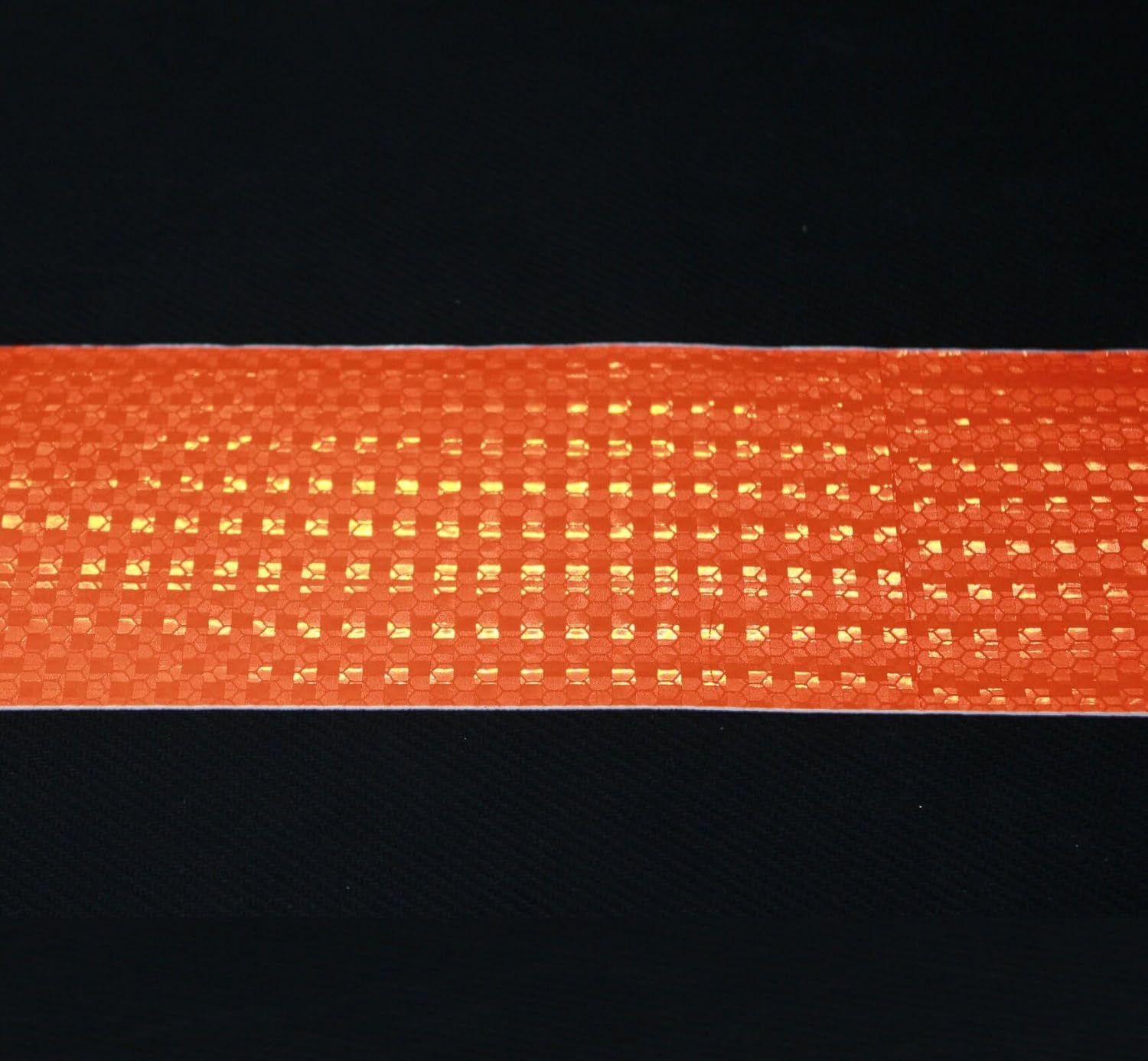 Orange Reflective Tape Outdoor Waterproof 3 inch Wide, High Visibility Industrial Marking Tape, Safety Adhesive Stickers (68 feet,3 Rolls)