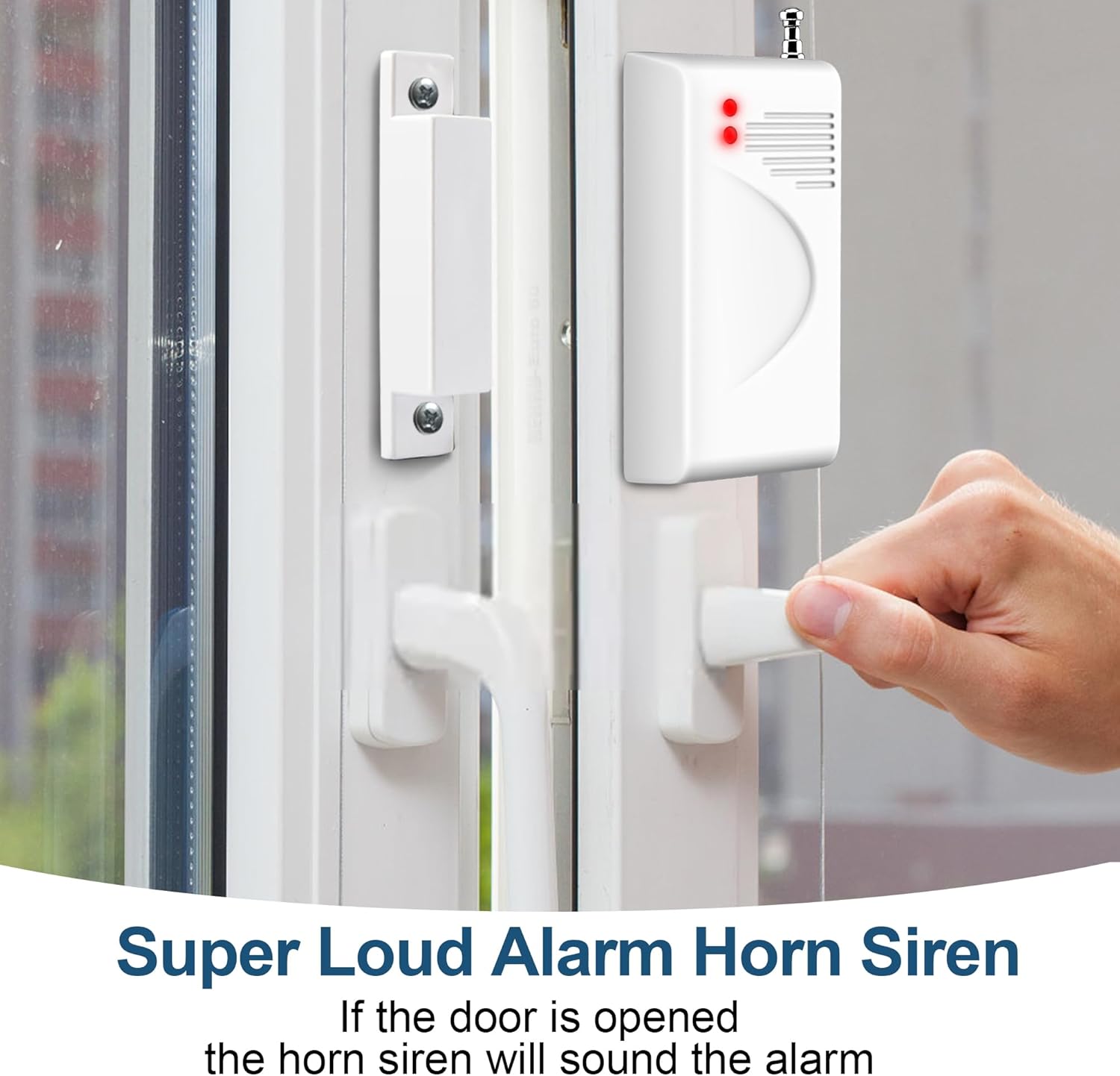 WiFi Alarm Home Security System, Wireless Alarm System with Loud 120dB Motion Sensor Siren, Window Door Alarms Sensor, Remote Control for Shed Garage