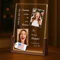 LOUISMIAA Customized Picture Frames with Night Light,Decorative Plaque Anniversary Birthday Mother’s Day Father’s Day Valentine’s Personalized Gifts for Boyfriend Girlfriend Couple Wife Women Same Day Shipping