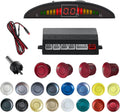 Parking Sensor Kit Backup Sensor Kit Reverse Sensor for Car 18 Color Options for Probes Adjustable Alarm Volume Professional Sensore de Reversa para Carro Safe Driving Assistant（Dark Red