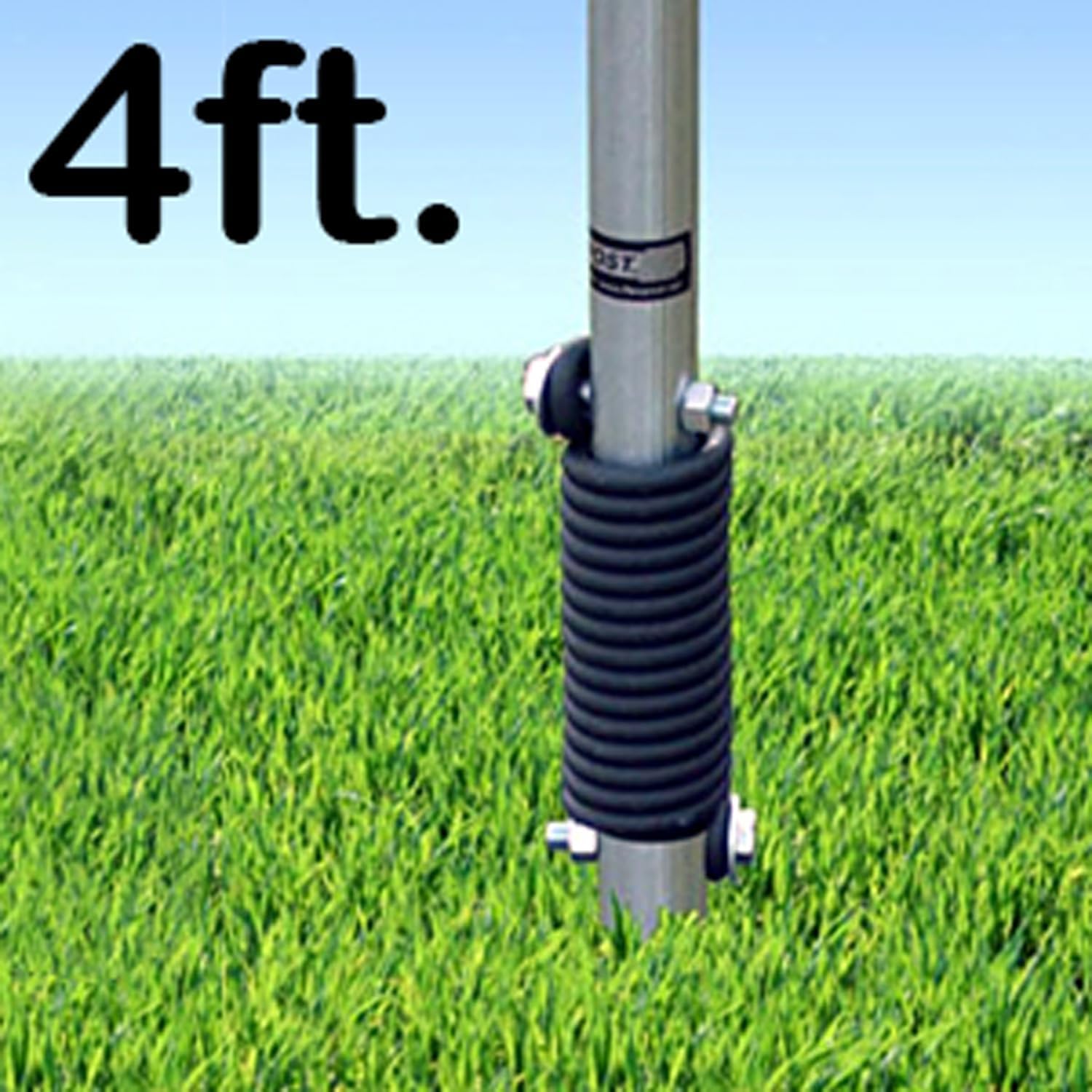 SmartSign 4 feet FlexPost Signpost for Natural Ground - Heavy-Duty Spring Flexible Sign Post, Made in USA