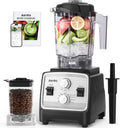 Aeitto Blenders for Kitchen with 1800W Motor, 68Oz. Large Capacity, 2-in-1 Blender & Grinder Combo, BPA-Free Countertop Professional Blender for Smoothies, Ice Crush, Frozen Drinks, Silver