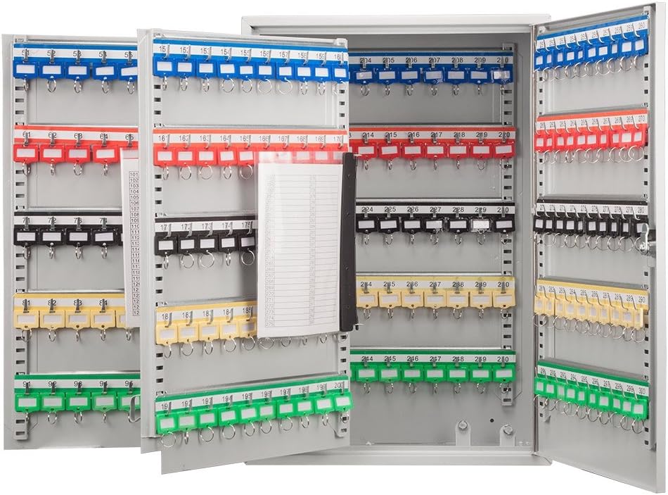 BARSKA Large Key Cabinet with Key Lock (300 Position Key Cabinet)