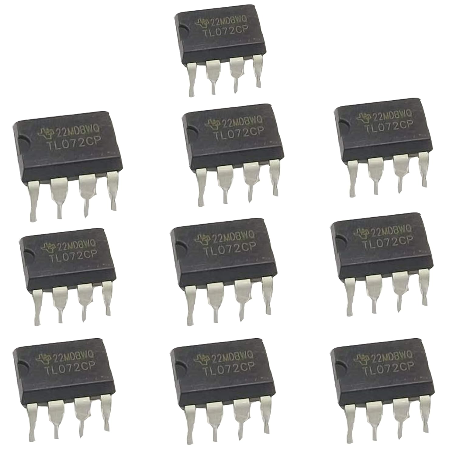 TL072 Dual Op Amp Operational Amplifiers IC Chip - DIP-8 - Low Noise