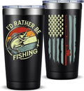 Fufandi Fishing Gifts For Men - Gifts for Fisherman - Fishing Christmas Gift, Birthday Fathers Day Gift for Dad, Men, Husband, Him - Tumbler Cup 20oz