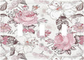 Decorative Switch Plates Modern Watercolor Flower Pink White Wildflower 3 Gang Wall Plate Faceplate Triple Toggle Light Switch Cover Electrical Wall Panels for Bedroom Home Decor