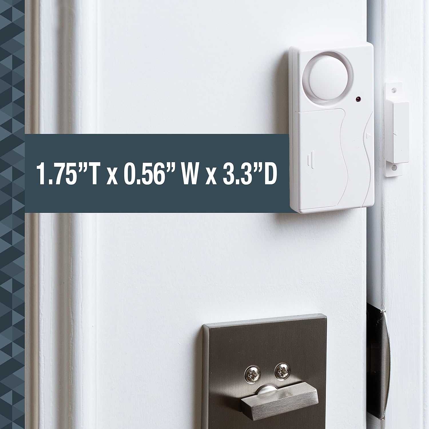 SABRE Door or Window Alarm With Remote, 120dB Alarm, Audible Up To 750-Feet (230-Meters), 4 Adjustable Settings, Arm and Disarm From A Distance, Battery Operated, No Wiring Required, Easy to Install