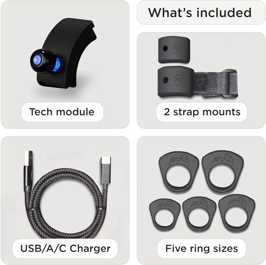 ArcX Bluetooth Smart Ring Remote Control - Waterproof, Super Light, Multi-Function Wearable Technology for The Ultimate Hands Free Control of Any Device