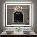 40X36 Inch LED Bathroom Mirror with Lights, Frontlit+ Backlit Bathroom Vanity Mirror for Wall, Ultra-Clear Tempered Glass, Shatter-Proof, Anti-Fog and Memory Function, ETL Listed