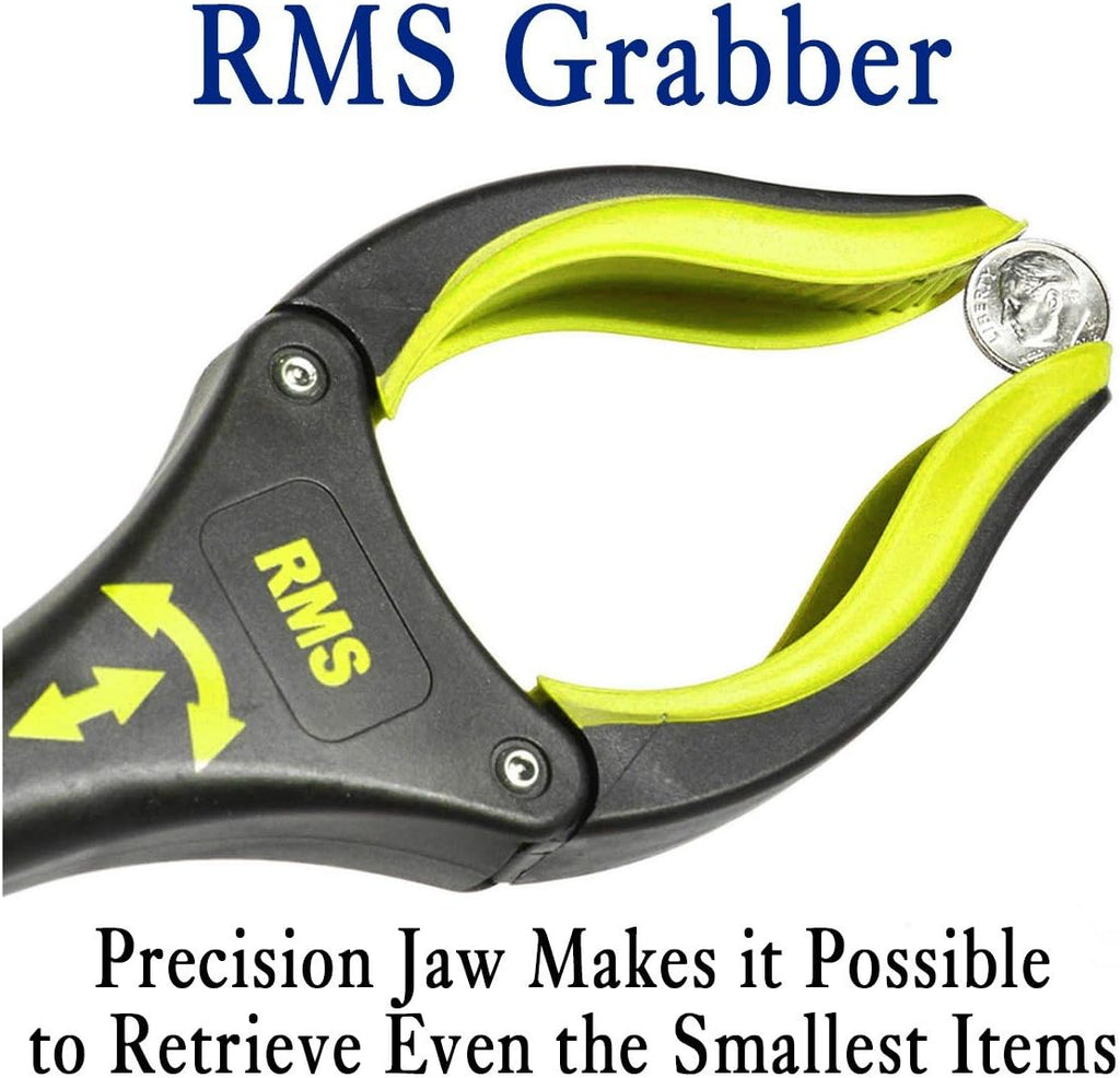 RMS 2-Pack 34 Inch and 21 Inch Grabber Reacher with Rotating Jaw - Mobility Aid Reaching Assist Tool