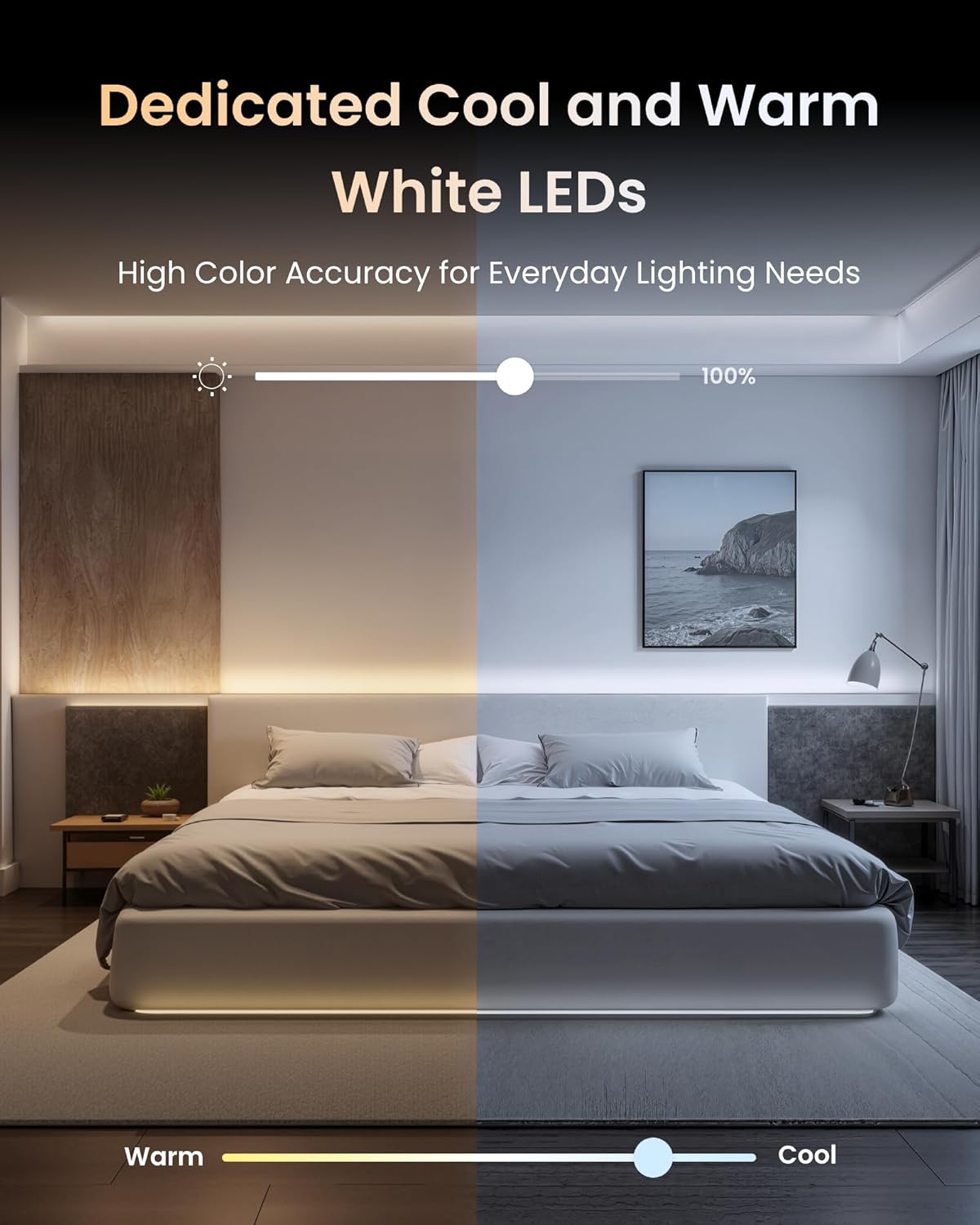 SwitchBot LED Strip Light 5M Voice Contorl, 72 LEDs/m, Compatible with Matter, Apple Home, Alexa & Google, 16M Colors, Music Sync, DIY Color-Changing LED Lights for Bedroom, Party, TV, Christmas décor