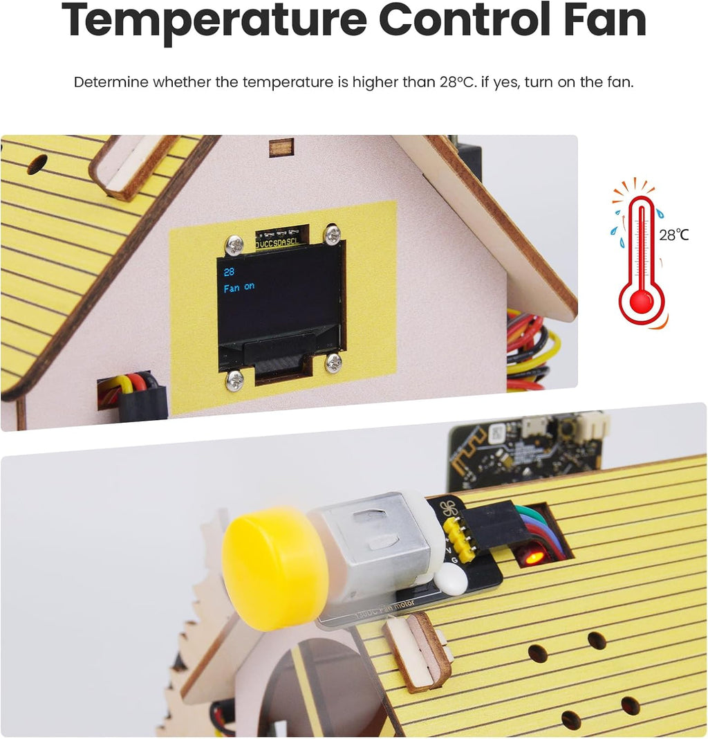 microbit Smart Home Kit for Microbit V1 and V2,STEM Education DIY Coding Kit with Online Tutorial,Programming Electronics Kit for Teens Adults(Without Micro:bit and AAA Battery)