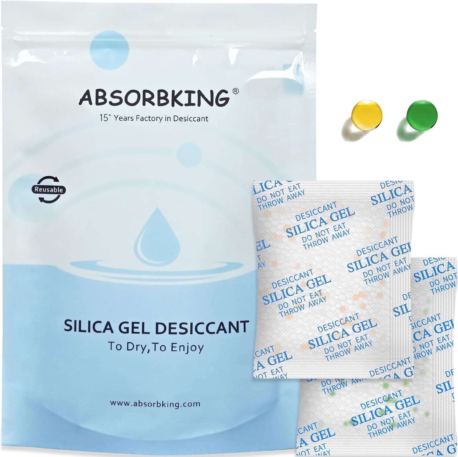 Pet Food Desiccant Bag for Most Smart Feeders, 24 Packs Replaced Desiccant Bags with Color Indicating for Automatic Cat Dog Feeder, Desiccant Bag Replacement