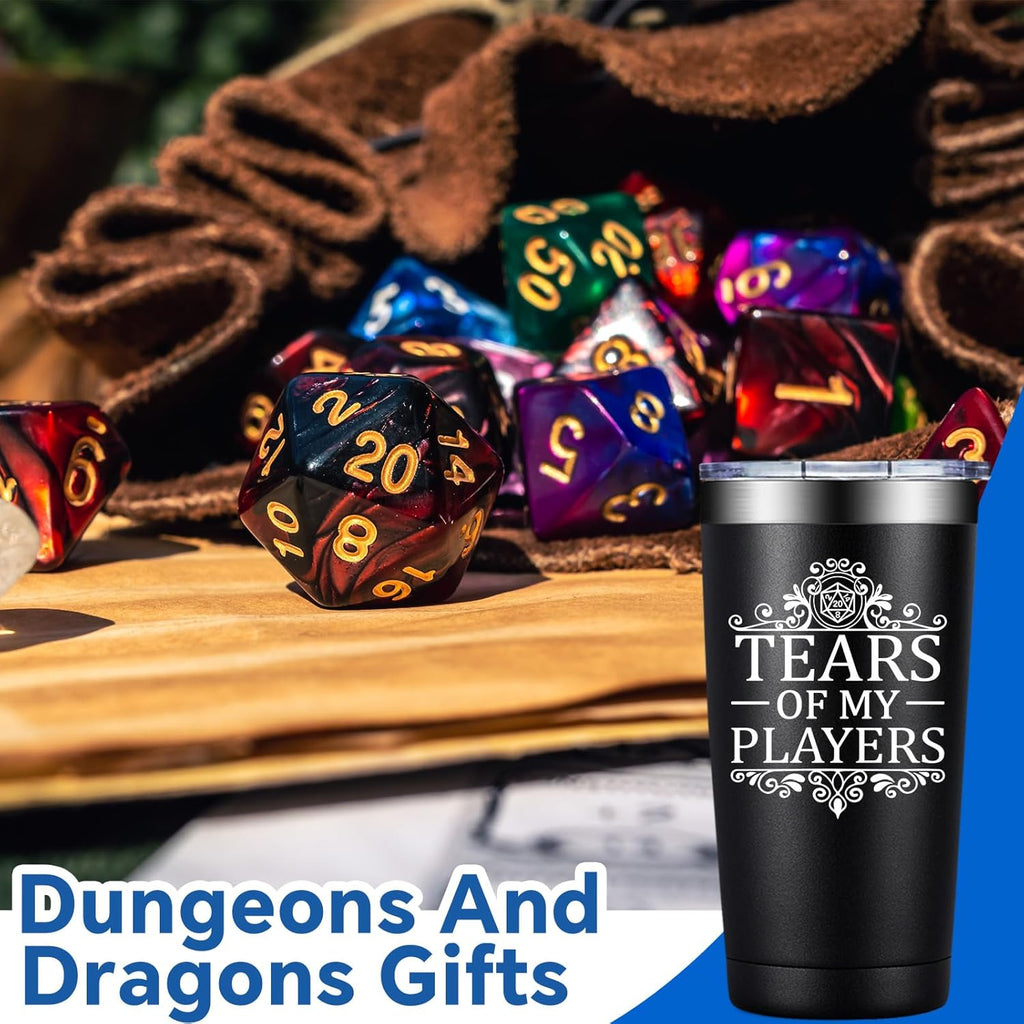 Dungeons and Dragons Gifts - Tears of My Players - Dungeon Master Christmas Birthday Gifts for Him Dnd Lovers - 20oz Dnd Tumbler