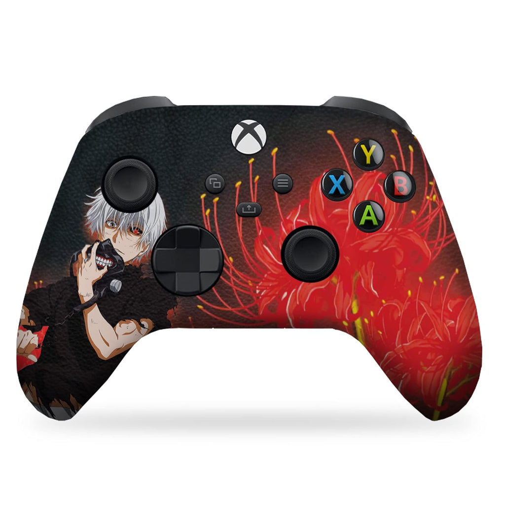 DreamController Tokyyo Ghoul Custom X-box Controller Wireless compatible with X-box One/Series X/S Proudly Customized in USA with Permanent HYDRO-DIP Printing(NOT JUST A SKIN) (MODDED)