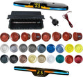 New Features Forward and Reverse Parking sensors, Option to Measure Distance in inches, bidirectional Display Option, and Customizable Digital Direction 18 Color Probes to Choose from(Red)
