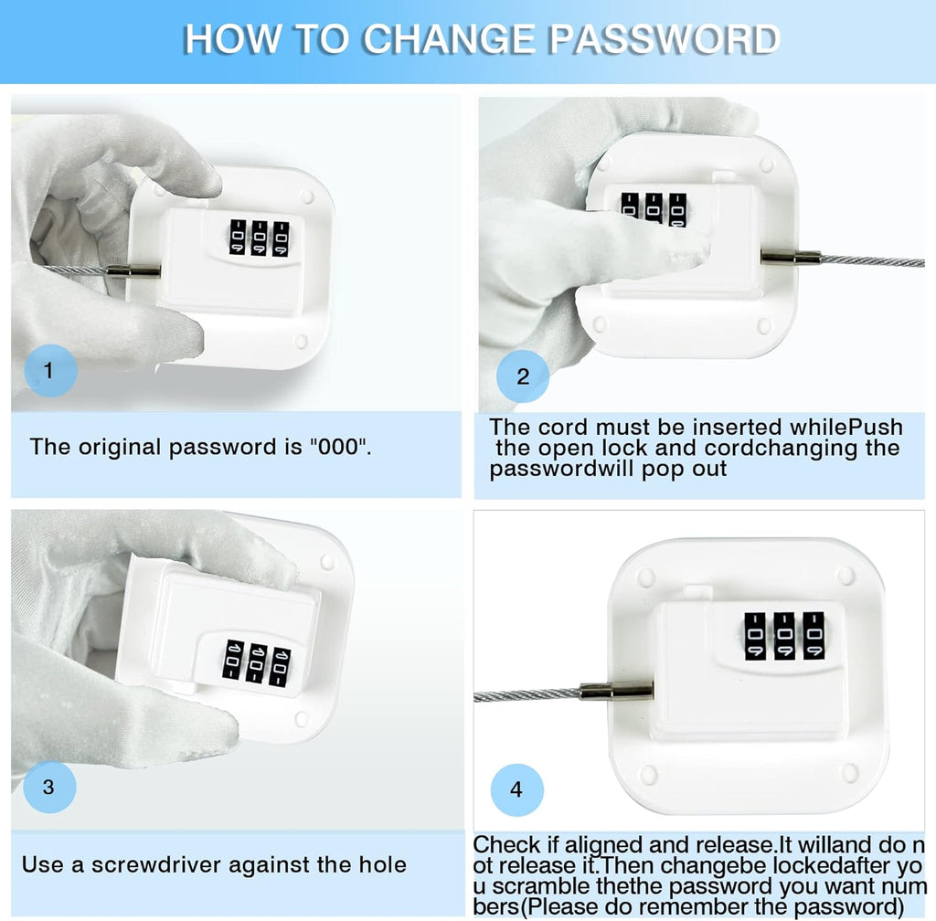 Refrigerator Lock Fridge Locks for Kids Keyless Child Safety Cabinet Locks for Cabinets Closets Drawers Window Electrical Appliances