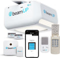 beamUP The Volta - BU850 - Two Car Garage Door Opener with Battery Backup, Smart Home Garage Opener - Alexa Enabled, Garage Security Sensors Included, No Subscription Fees - White