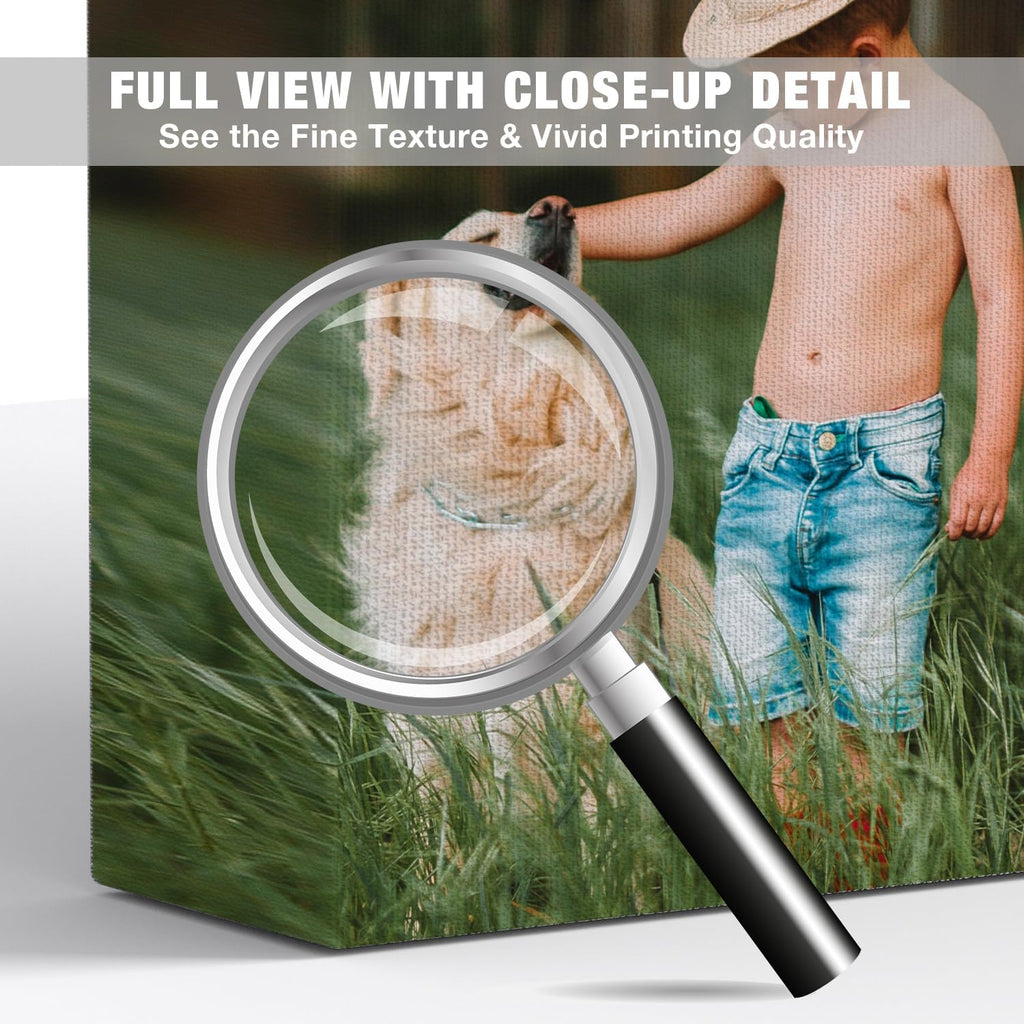 Custom Photo Canvas Print, Personalized Picture to Canvas Wall Art, Wedding Family Pet Portrait Print, Floating Frame or Gallery Wrapped Personalized Artwork, Handmade Canvas Wall Decor Made in USA