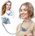 Cell Phone Stand, Neck Cell Phone Holder for Bed, Hand Free POV/Vlog Selfie Phone Neck Holder for Recording, Universal Multi-Functional Flexible Phone Stand for 4.7''-6.7'' Phone