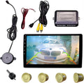 LCD Parking Sensor Kit - Displays Data on Original Screen, Easy Rear Installation, Compatible with All Camera Formats (AHD, CVBS), 18 Probe Colors to Match Any Vehicle