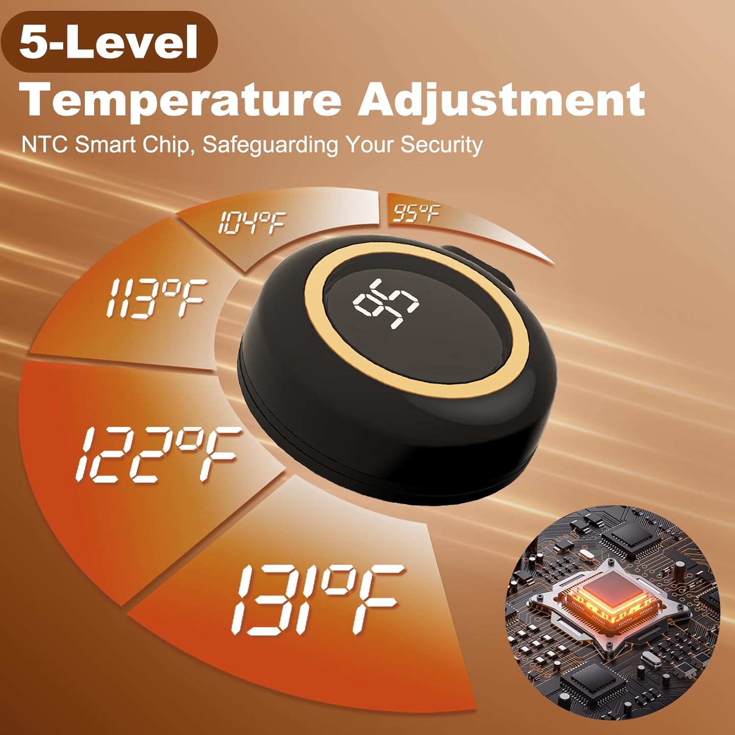 Heated Desk Pad - 31.5" x 13" Heated Mouse Pad 5 Heat Levels & 3 Hours Auto Shut-Off Waterproof & Leakage-Proof PU Heated Desk Mat for Home Office & Gaming(Black)