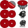 Sticky Adhesive Pad for Radar Detector Mount,Round Clear Double-Sided Tapes(2.2 inches and 2.6 inches) with Center Hole Design,for Radar Detector Mount,Dash Cam Suction Cup,GPS Sucker Holder etc