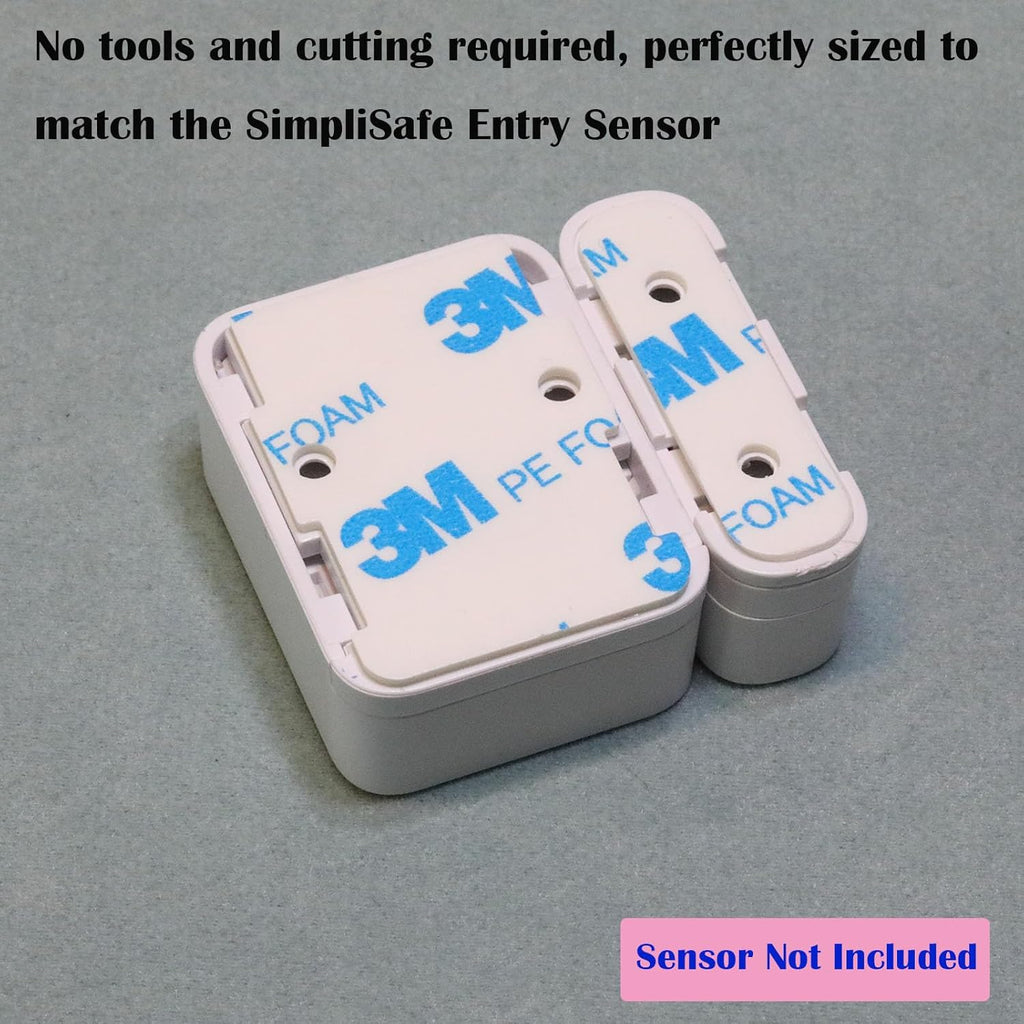 Double-Sided Adhesive Replacement for SimpliSafe Entry Sensors – 60 Pre-Cut Tape (30 for Sensors, 30 for Magnets) – Durable & Dependable Bond for Secure, Long-Lasting Hold