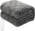 Electric Heated Blanket Twin - 62" x 84" Heating Blanket Throw House Warming Gifts New Home, Ultra Soft Warm Flannel Sherpa Fast Heat,8 Heat Level 10 Hours Auto-Off ETL Certified