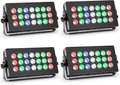 Stage Wash Light 21x15W LED RGBW Dj Lights for Parties, DMX Control Sound-Activated Stage Lighting Bar for Wedding Disco Party (4, 21 Lights)