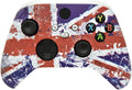 Hand Airbrushed Fade Custom Controller Compatible with Xbox Series X/S & Xbox One (Series X/S U.K Flag/White)