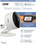 Feit Electric Indoor Security Camera with Motion Detection, 30ft. Night Vision, 360° Adjustable Head, 2.4GHz WiFi, 2-Way Audio, 1080p HD, Works with Alexa & Google Asst, Plug-in, White - CAM1/WIFI