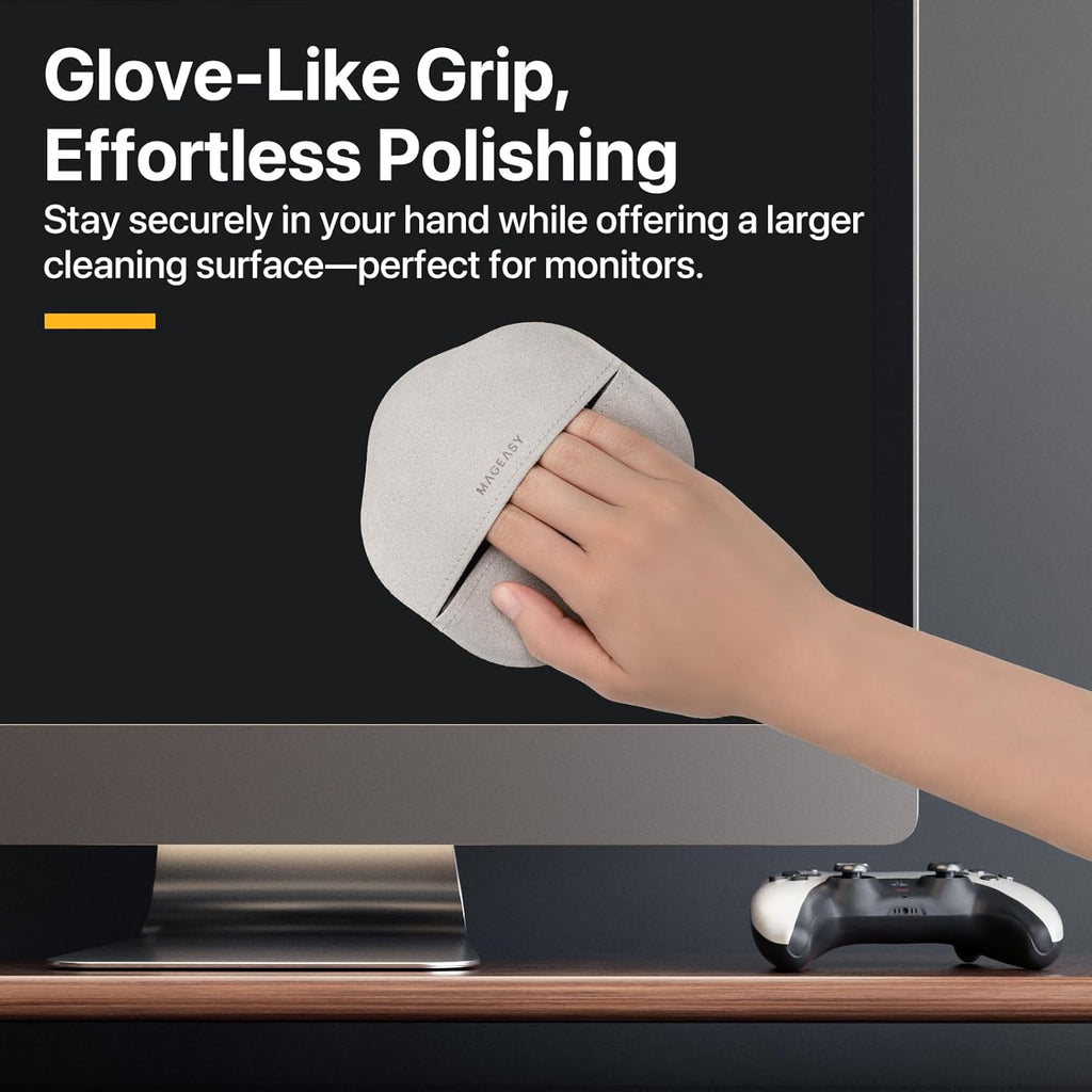 MAGEASY Microfiber Cleaning Cloth for Electronics, iPhone iPad MacBook, Car Screen Cleaner, Keyboards, Eye Glasses, Camera Lens Wipes - No Lint & Streak Free Thick Polishing Cloth Reusable