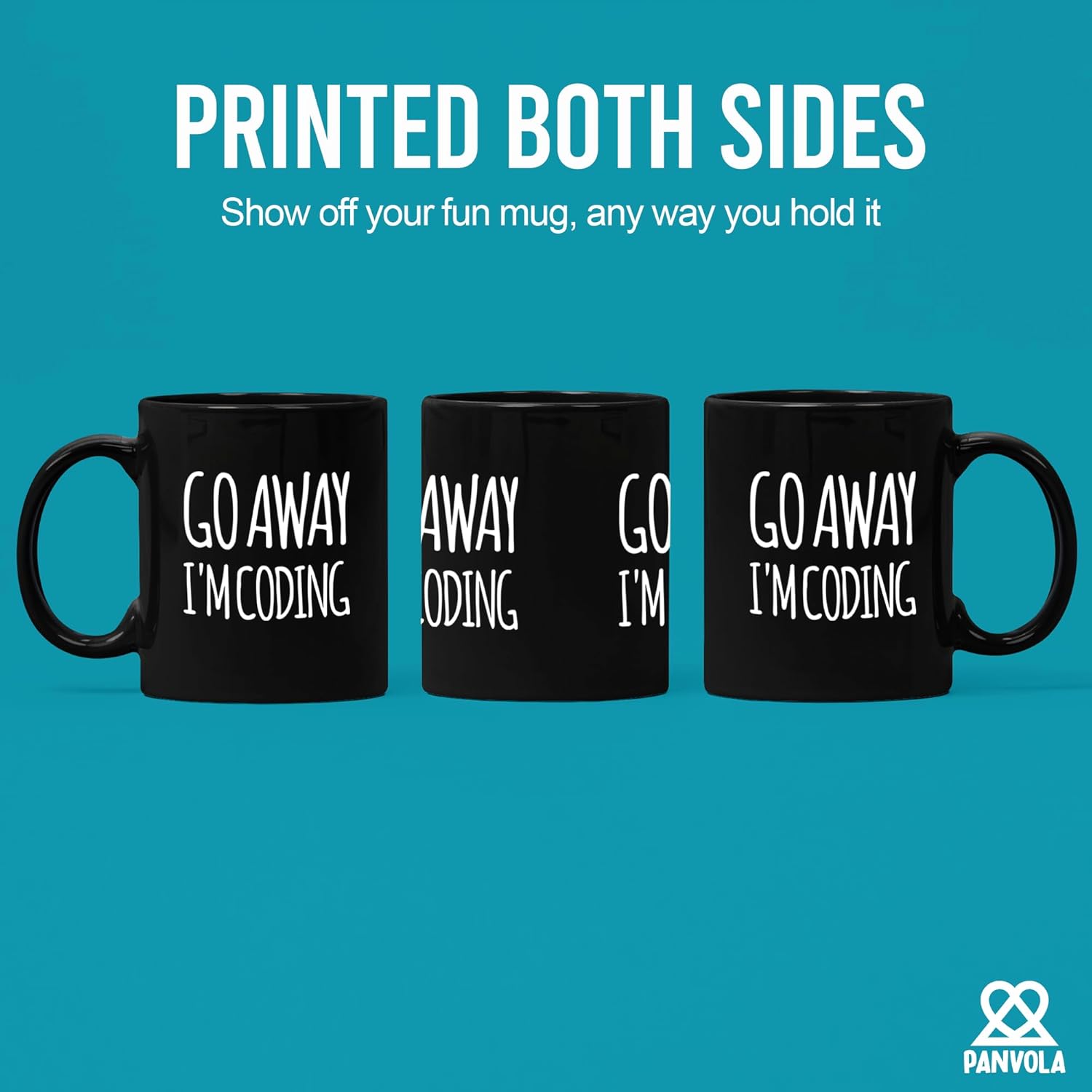 Go Away I'm Coding Coder Computer Programming Programmer Student Graduation Birthday Valentines Christmas Drinkware Novelty Coffee Ceramic Mug 11 oz Black