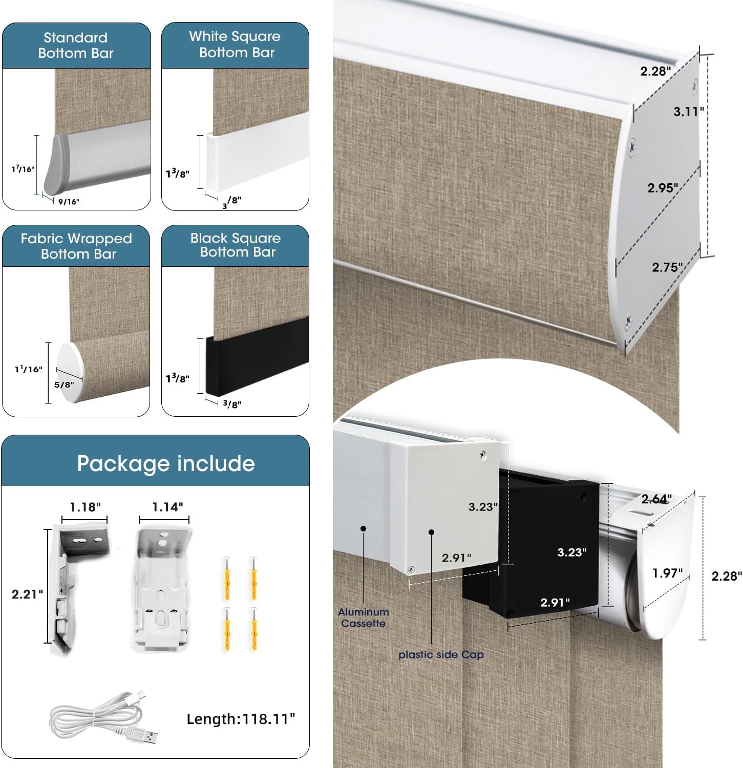 SmartWings Motorized Blinds Dual-Sided Cordless Smart Blackout Shades, Custom Size, Rechargeable Battery, Work with Matter/Apple HomeKit, Alexa, Thread/Zigbee, Remote Optional, Bouvardia Light Brown