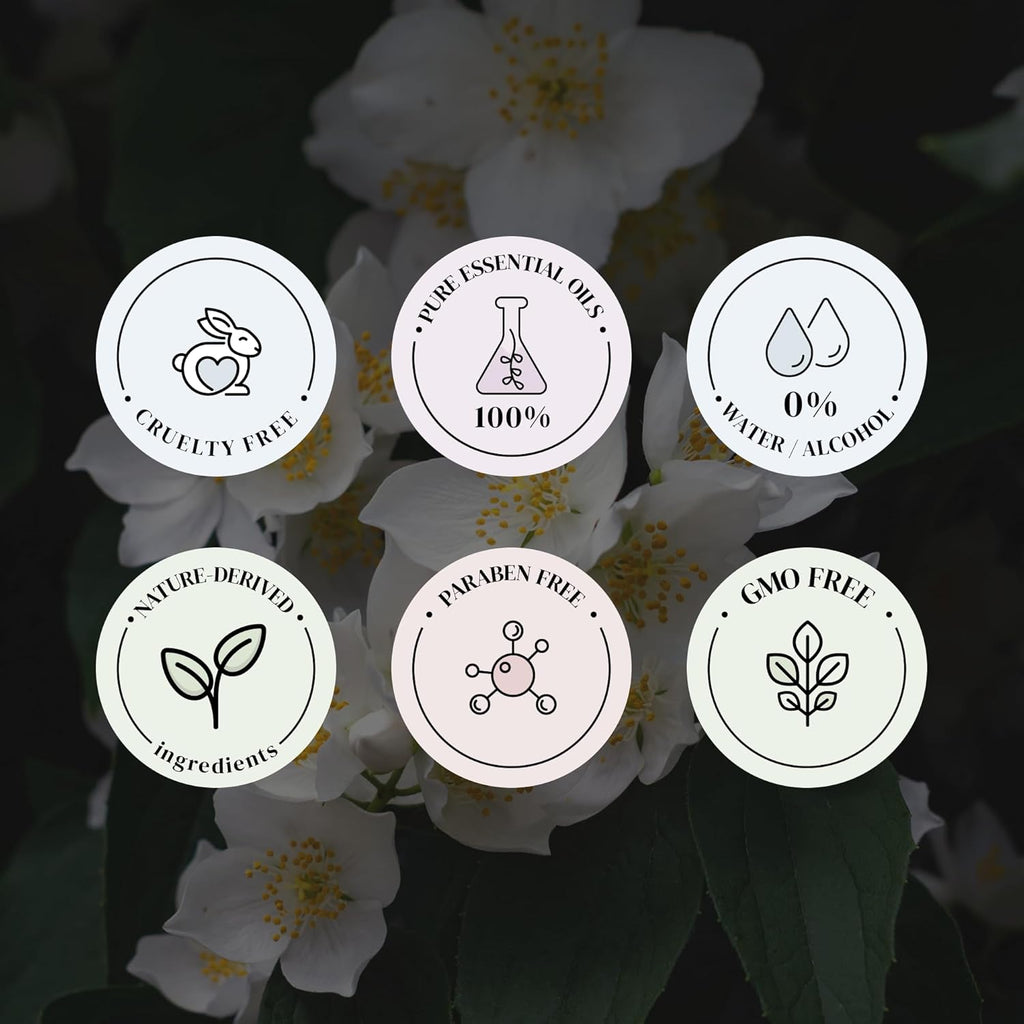 Jasmine Delight Essential Oils for Diffusers for Home, Nature-derived Jasmine Essential Oil, Long-Lasting & Family-Friendly Diffuser Oils Scents, IFRA Certified, Cold Air & Ultrasonic – 4oz