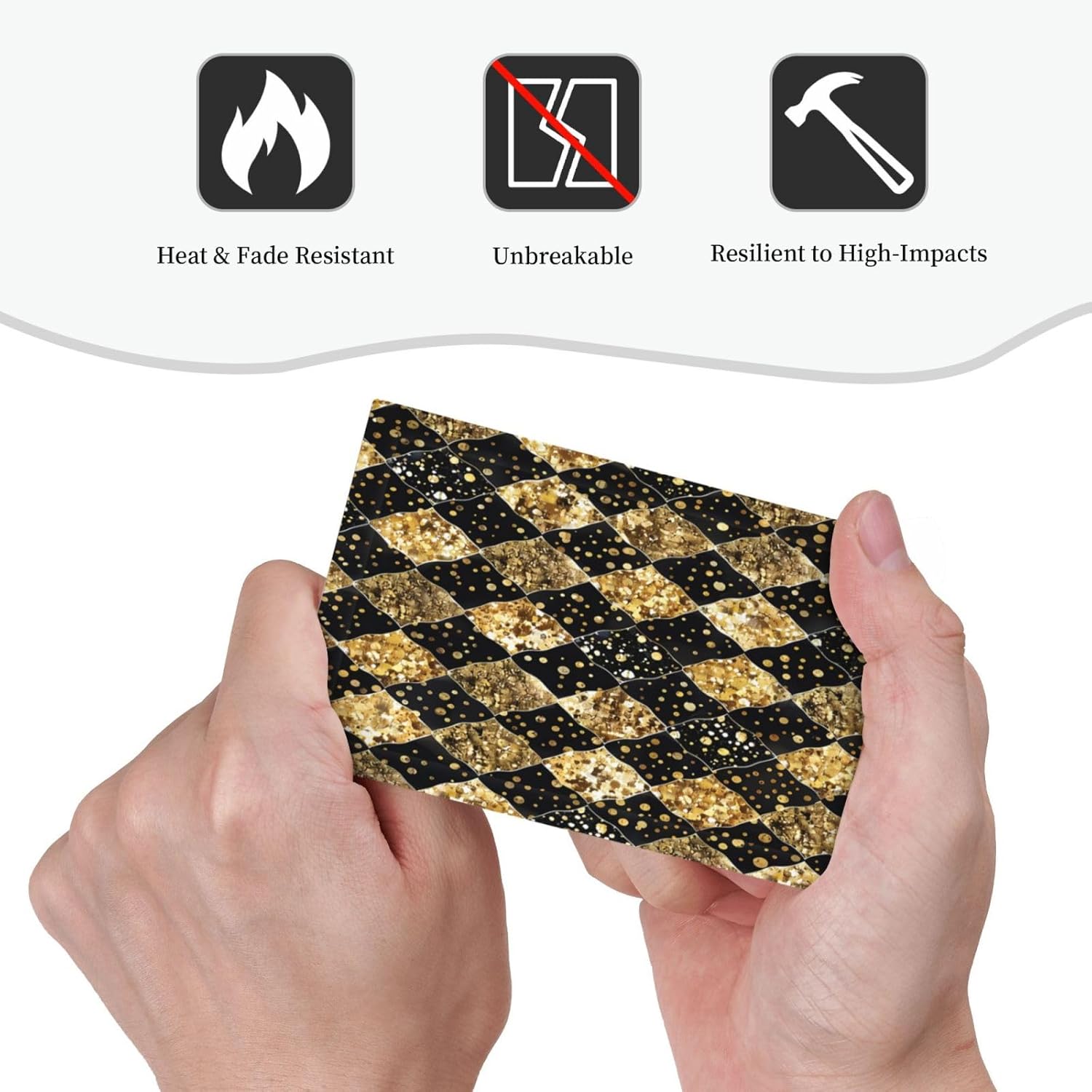 Gold Black Marble Geometric Plaid Glitter Light Switch Cover Plate 1 Gang No Device Blank Decorative Switch Plate Electrical Wall Plates Faceplate for Bedroom Bathroom Decor