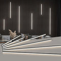 Art3d LED Recessed Lighting Kit - 6pcs Self-Adhesive White LED Light with Smart Switch, 3000k Touching Switch Light for Wood Slat Wall Panels, Headboards, Stairs, Under Cabinet, Home Decor