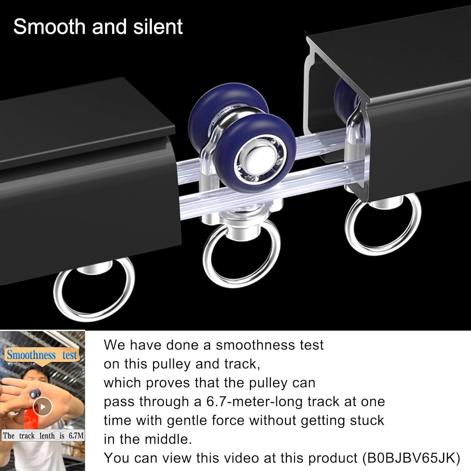 Ceiling Curtain Track Ceiling Mounted Curtain Rail for Curtains, Drapes, and Room Dividers Ceiling or Wall Mount Curtain Track Room Divider-Sliding Curtain Rail for Living room (black, 3m)
