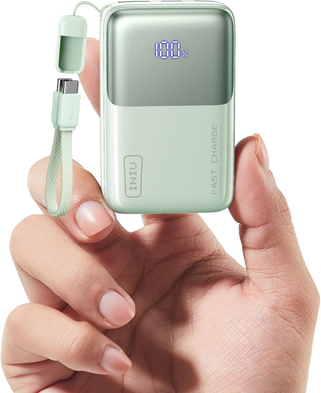INIU Pocket Size Portable Charger, Ultra Small 10000mAh 45W PD Power Bank, Fast Charging Battery Pack, Travel Essentials Powerbank for iPhone 17 16 Pro Air, Xiaomi 17 Pro Max 16 15 14, S24 etc