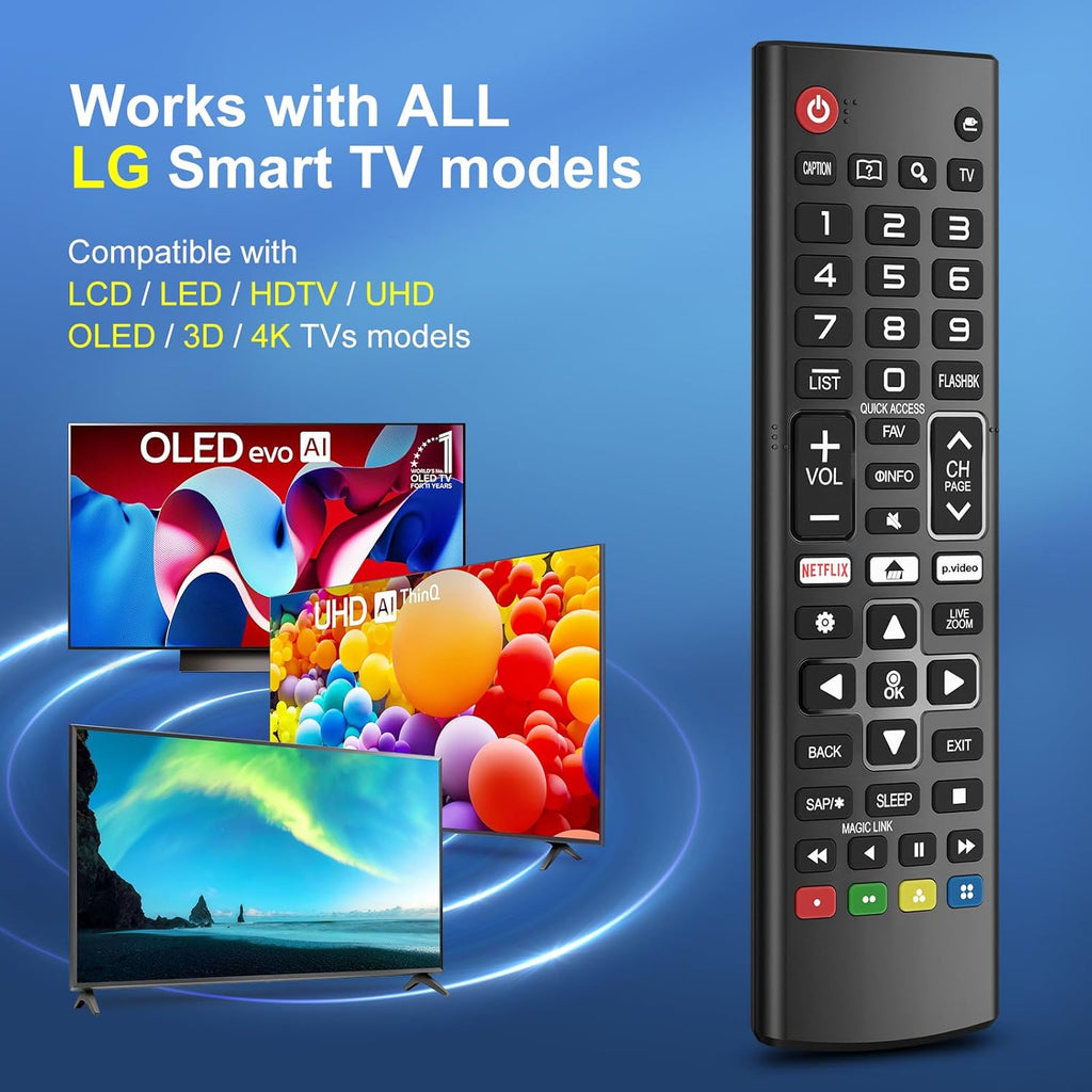Universal for LG-TV-Remote-Control-Replacement,Compatible with All LG Smart TV Models (Pack of 3)