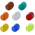 Non Fading Reflective Stickers 2-inch Diameter Round Reflector, Outdoor Waterproof High Visibility Warning Adhesive Tape (80 Pcs)