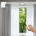 Umimile Smart Electric Curtain Track, Motorized Curtain Track System, 59-106 inch Adjustable Length, Ultra Quiet Motor, App/Remote Control, Works with Alexa, Google Home, for Ceiling and Wall Mount