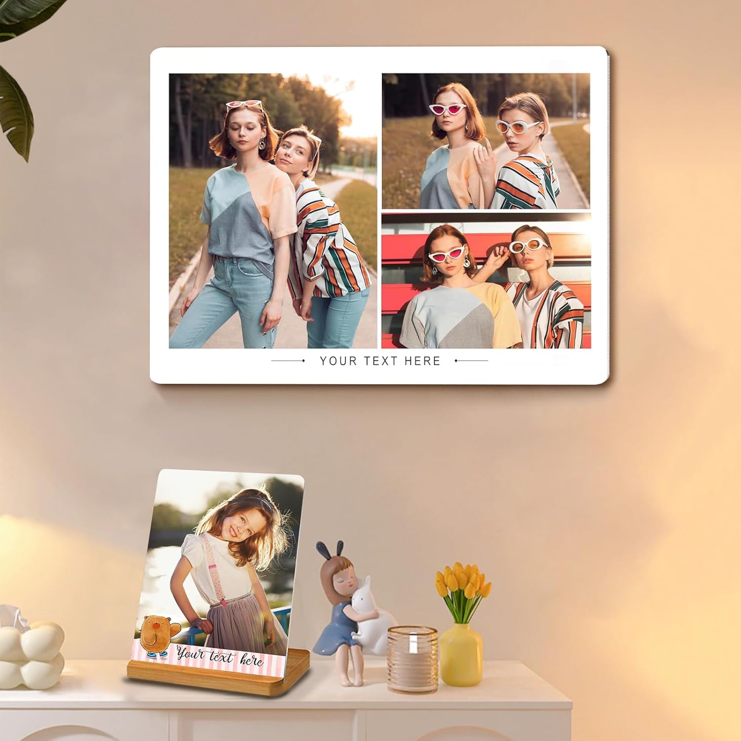 Custom Style Custom Metal Photo Prints,Customize Your own Picture Frame,Personalized Metal Picture Gift for Family and Lovers