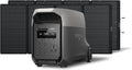 EF ECOFLOW DELTA 3 Ultra Portable Power Station with 2X400W Solar Panels, 3072Wh LiFePO4 Battery, 3600W (Surge 7200W) Output, Solar Generator for Home Use, Camping Accessories, Emergencies & RV Backup